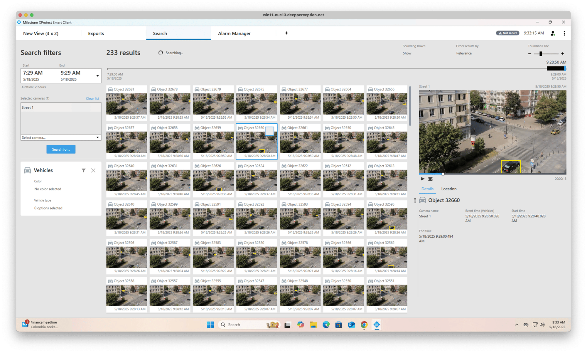 Vehicle Metadata Search