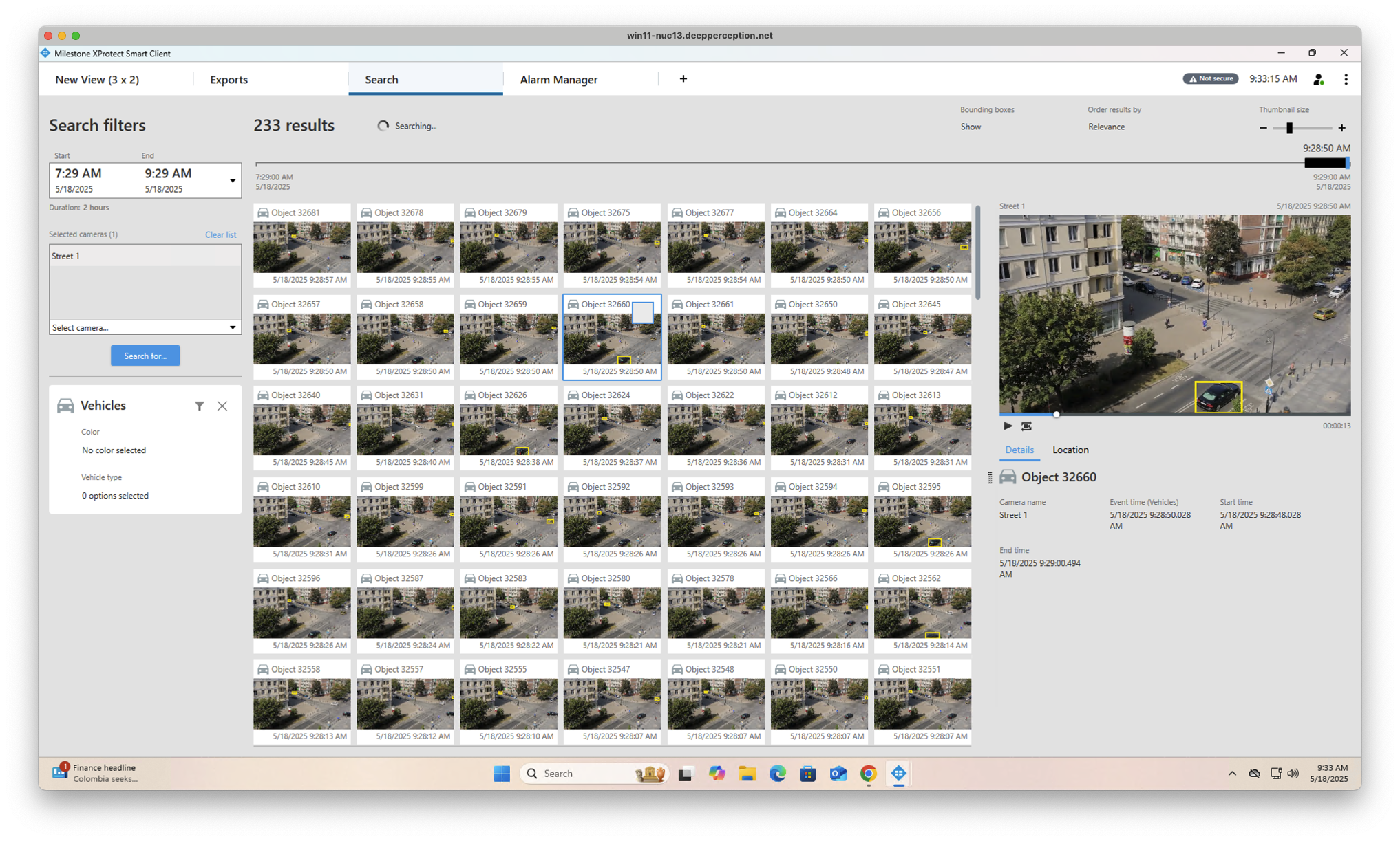 Vehicle Metadata Search