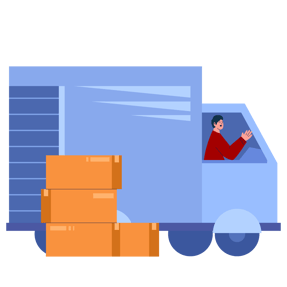 Truck Logistic Illustration