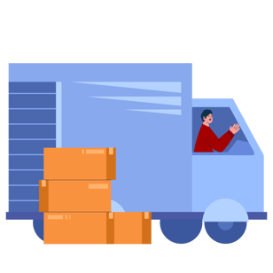 Truck Logistic Illustration